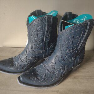 Lane Boots Robin Booties - NWT - size 8.5 - beautiful western moto ankle boots